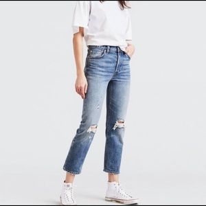 Levi’s 501 Straight Crop Selvedge 27x26